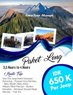 Paket Long Lava Tour Merapi
