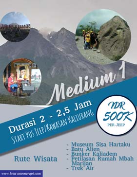 Paket Medium 1 Lava Tour Merapi